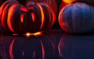 pumpkin halloween wall