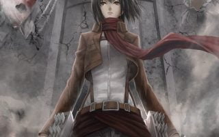 HD wallpaper Attack on Titan Mikasa Ackerman digital wallpaper Shingeki no Kyojin