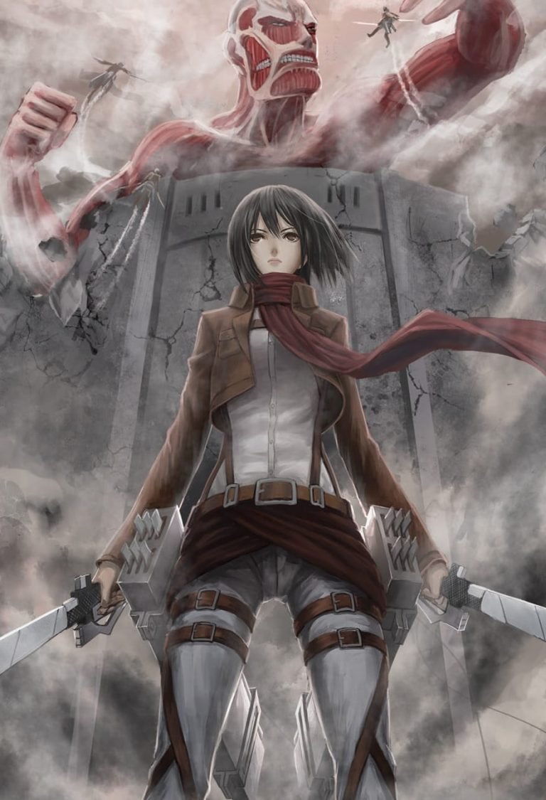 HD wallpaper Attack on Titan Mikasa Ackerman digital wallpaper Shingeki no Kyojin