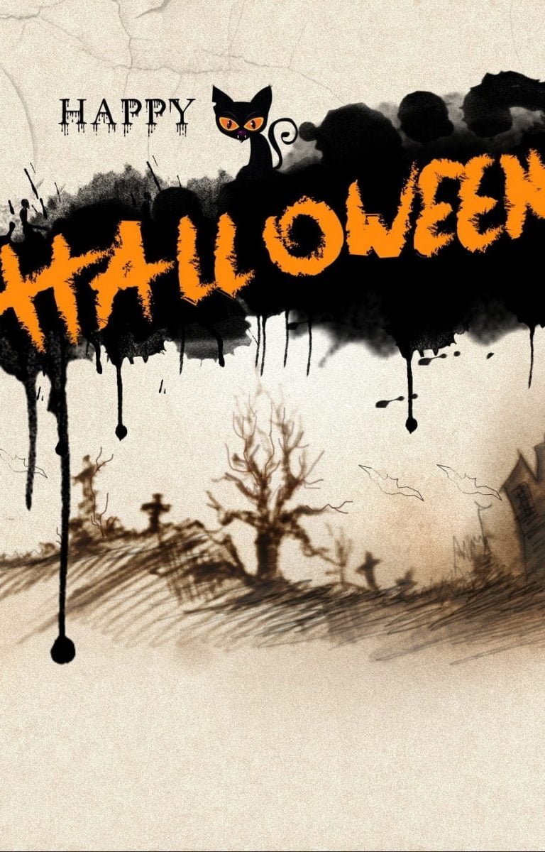 HD wallpaper Happy Halloween Day happy halloween poster shadow cat