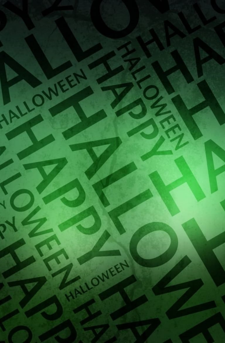 HD wallpaper Happy Halloween digital wallpaper letters holiday words green background