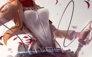 HD wallpaper Mikasa of Attack of Titans Shingeki no Kyojin anime Mikasa Ackerman