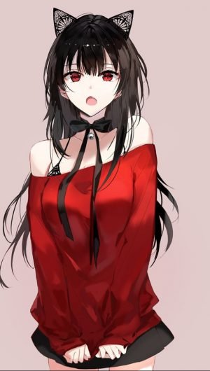 HD wallpaper black haired female anime character illustration anime girls