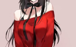 HD wallpaper black haired female anime character illustration anime girls