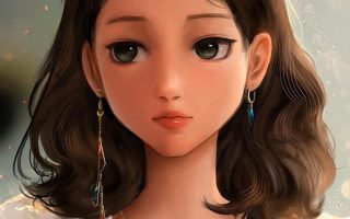 HD wallpaper black haired female anime digital art Lab anime girls pfp cute