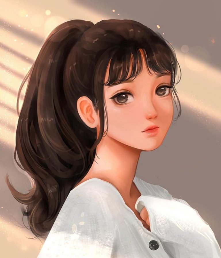 HD wallpaper black haired female anime digital art anime girls pfp cute girls