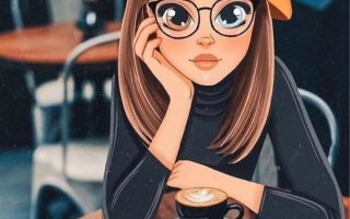 HD wallpaper brow haired female anime digital art Lab anime girls pfp cute girl in cafe