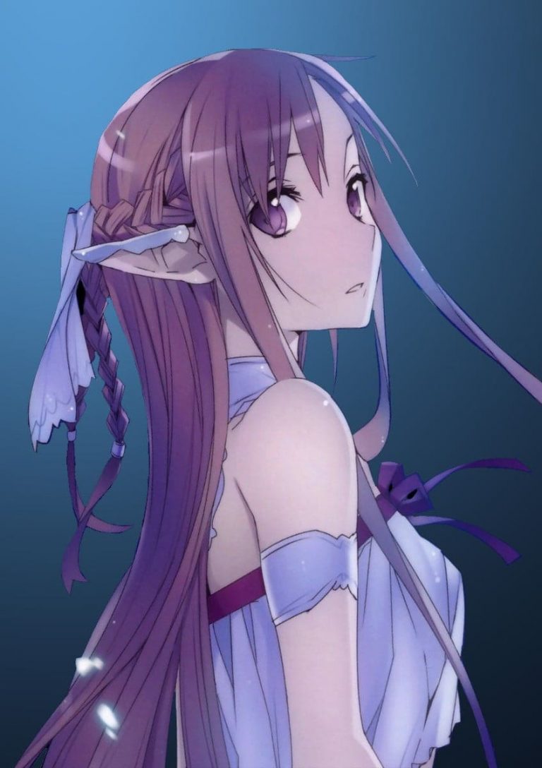 HD wallpaper brown and purple haired female anime character illustration anime girls