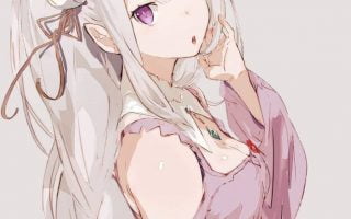 HD wallpaper female anime character illustration Emilia Re Zero ReZero Kara Hajimeru Isekai Seikatsu