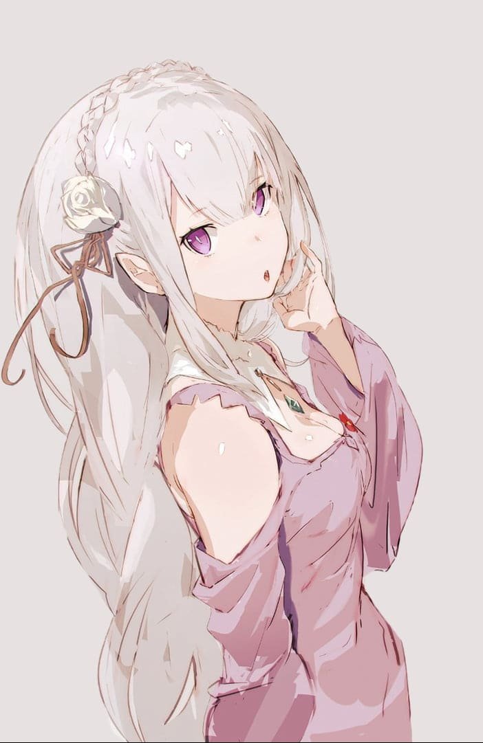 HD wallpaper female anime character illustration Emilia Re Zero ReZero Kara Hajimeru Isekai Seikatsu