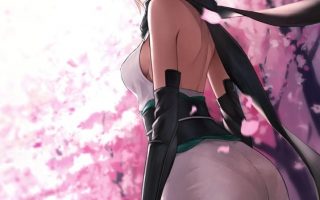HD wallpaper girl anime fictional character wallpaper Sakura Saber FateGrand Order