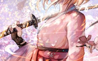 HD wallpaper girl samurai anime character wallpaper anime girls katana
