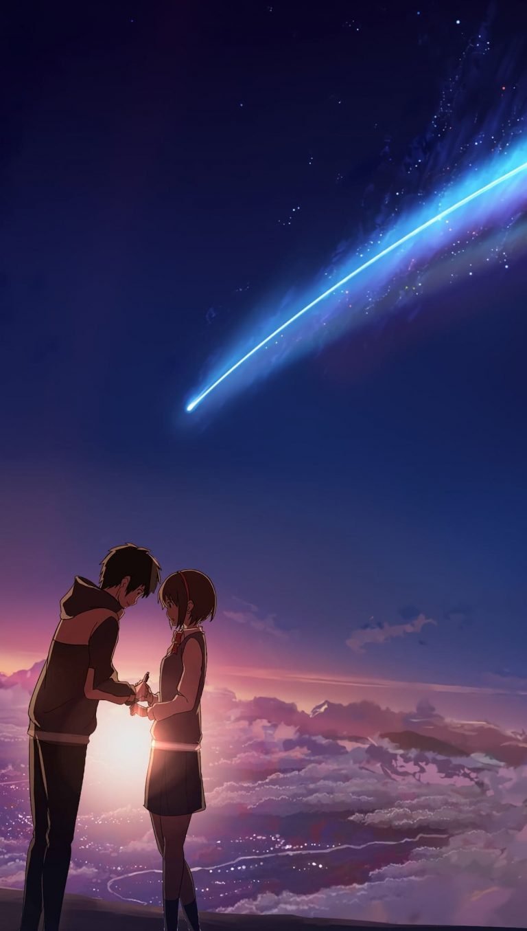 HD wallpaper male and female anime characters illustration