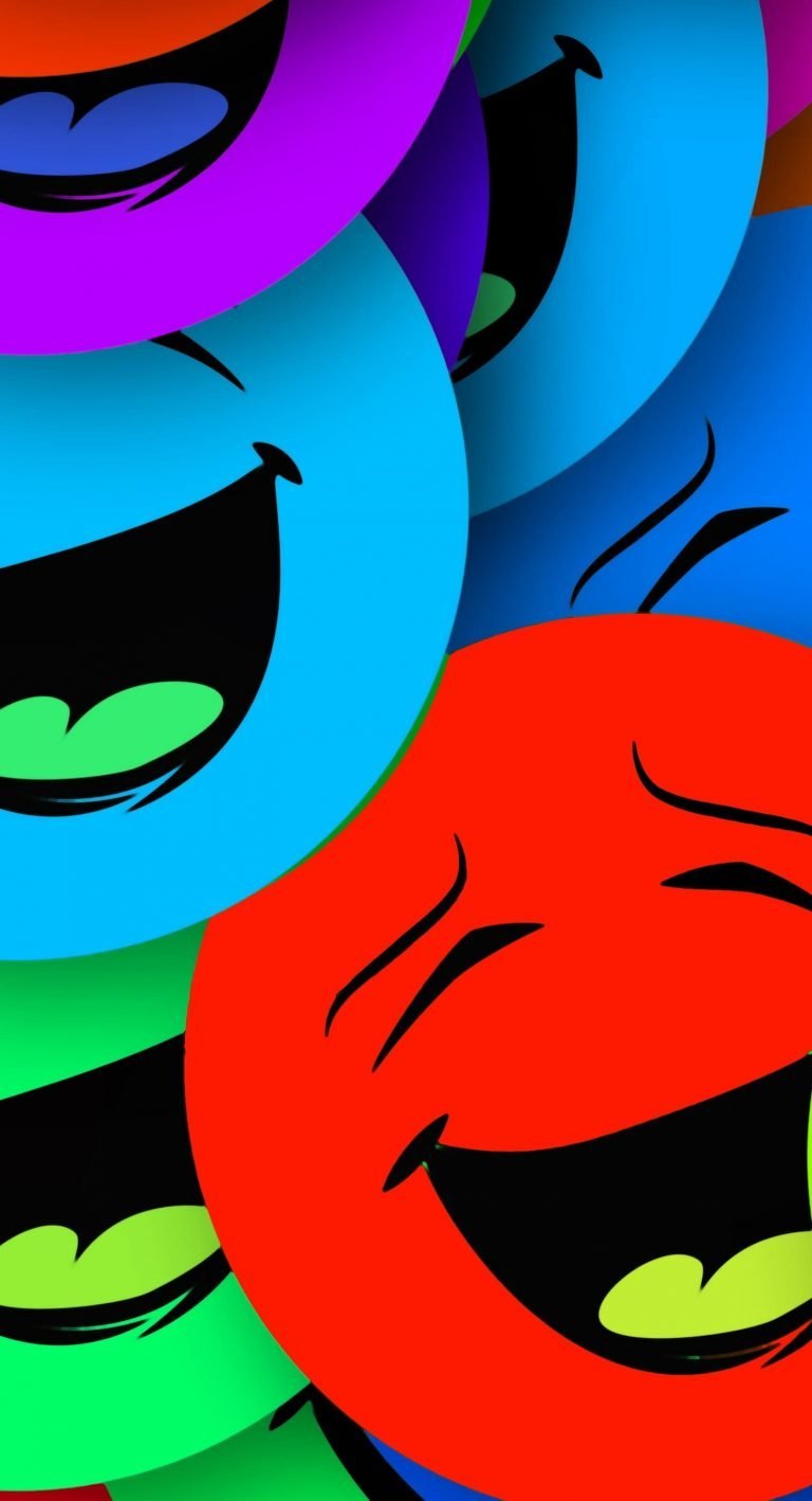 HD wallpaper multicolored laughing emoji smilies smiles colorful emotion scaled