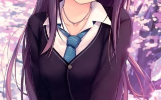 HD wallpaper purple haired female anime character wallpaper manga Shibuya Rin
