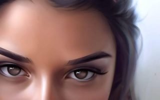 amazing digital art face girl pfpwallpaper for phone