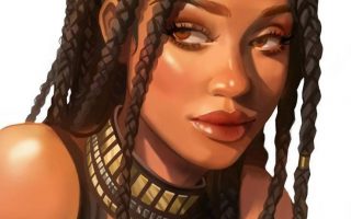 digital art girl pfp wallpaper for phone