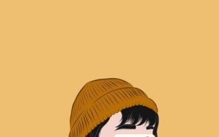 digital art girl selfi wallpaper for phone