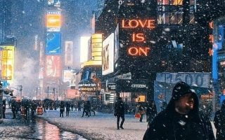 love is on city wallpaper for phone