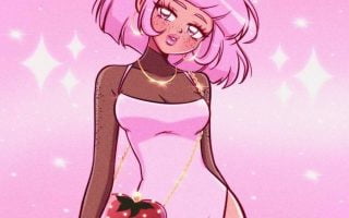 pink anime girl pfp wallpaper for phone