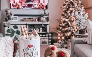 Christmas home decor wallpaper