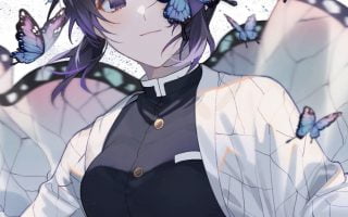 HD wallpaper Anime Demon Slayer Kimetsu no Yaiba Butterfly Girl Shinobu Kochou 2