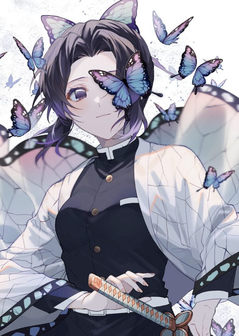 HD wallpaper Anime Demon Slayer Kimetsu no Yaiba Butterfly Girl Shinobu Kochou 2