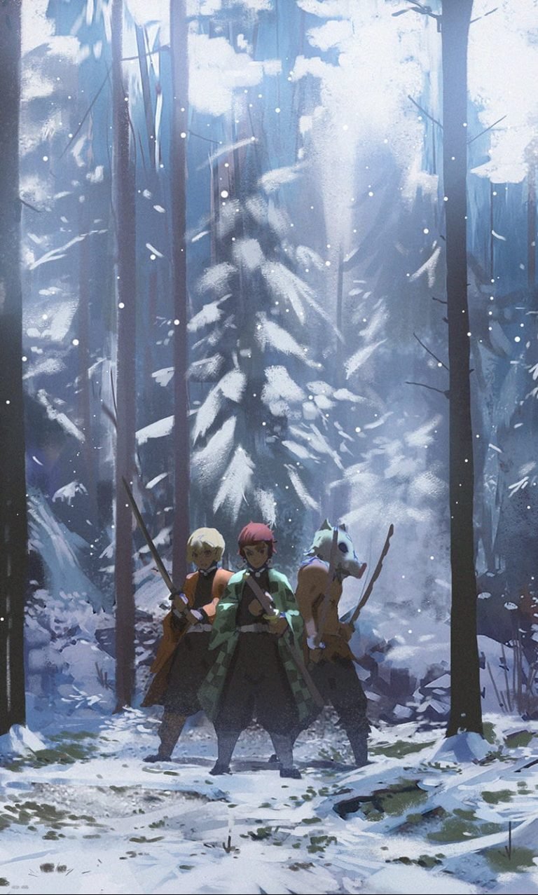 HD wallpaper Anime Demon Slayer Kimetsu no Yaiba Inosuke Hashibira Tanjirou Kamado 2
