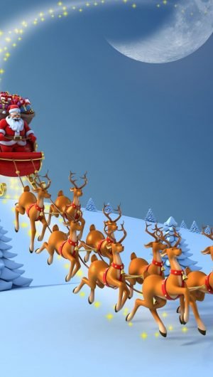 HD wallpaper Christmas Santa Claus New Year christmas tree snow Reindeer christmas cards