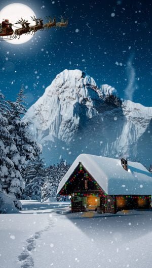 HD wallpaper Christmas Winter 4K Holidays Landscape Night Design Fantasy christmas cards
