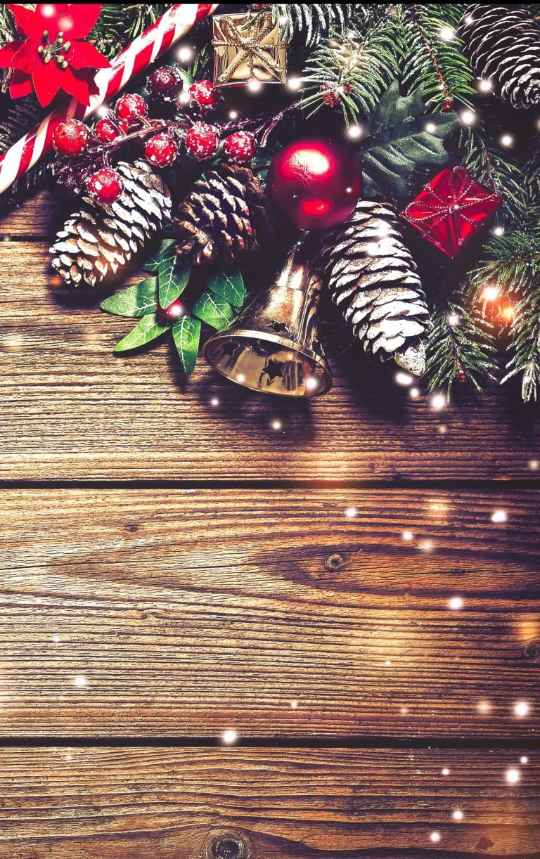 HD wallpaper Christmas themed border decoration branches Board New Year christmas cards scaled