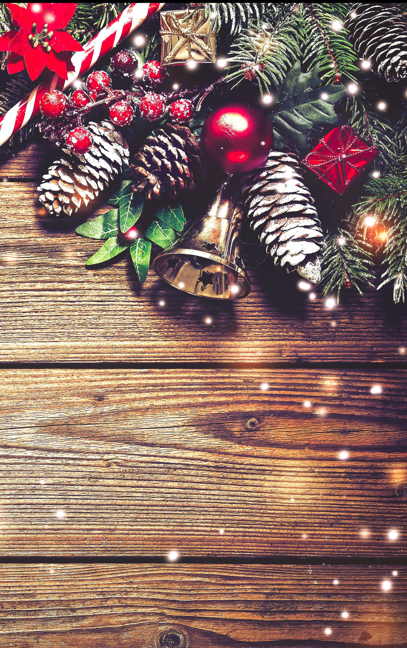 HD wallpaper Christmas-themed border, decoration, branches, Board, New Year-christmas cards