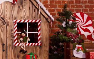 HD wallpaper brown wooden house Christmas house decor decoration room toys scaled