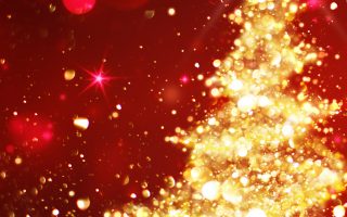 HD wallpaper christmas tree event decor xmas gold glow glitter glittering christmas cards 1 scaled