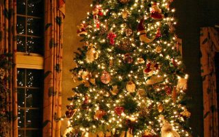 HD wallpaper christmas tree holiday fireplace Christmas ornaments decorations christmas cards