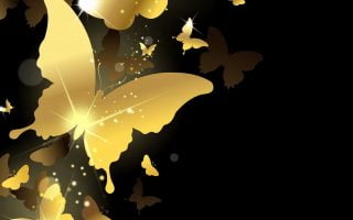 HD wallpaper gold color butterfly wallpaper background golden design sparkle christmas cards scaled
