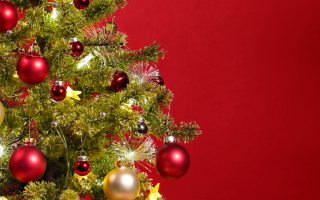 HD wallpaper green Christmas tree and assorted color gift boxes stars gifts christmas tree christmas cards scaled
