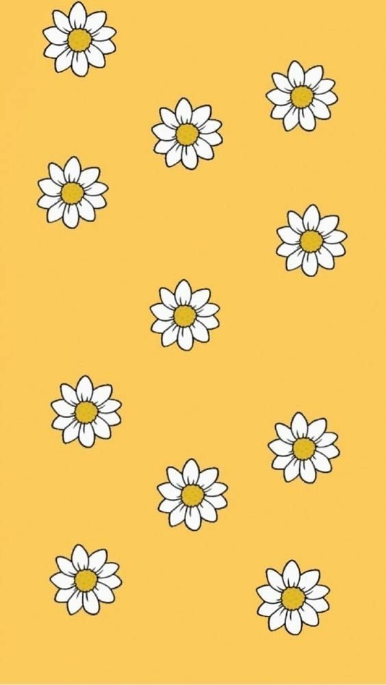 flor in yellow screen wallpapers