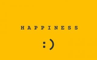 happiness orange wallpaper
