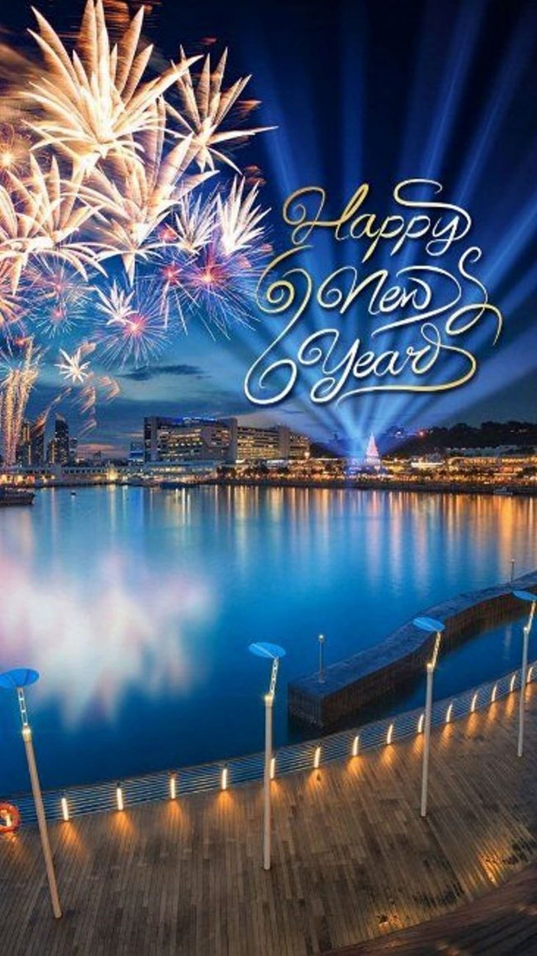 Happy happy new year phone wallpaper