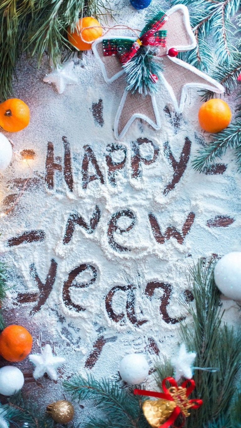 WINTER Happy New Year Wallpaper for Mobile