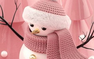 perfect christmas wallpaper snow man from behance.net
