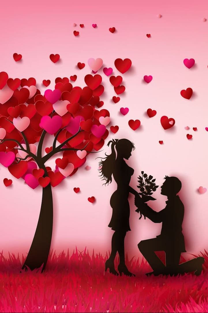 HD wallpaper Have You Happy Valentines Day cards Love Day Loving Couple Under A Loving Tree
