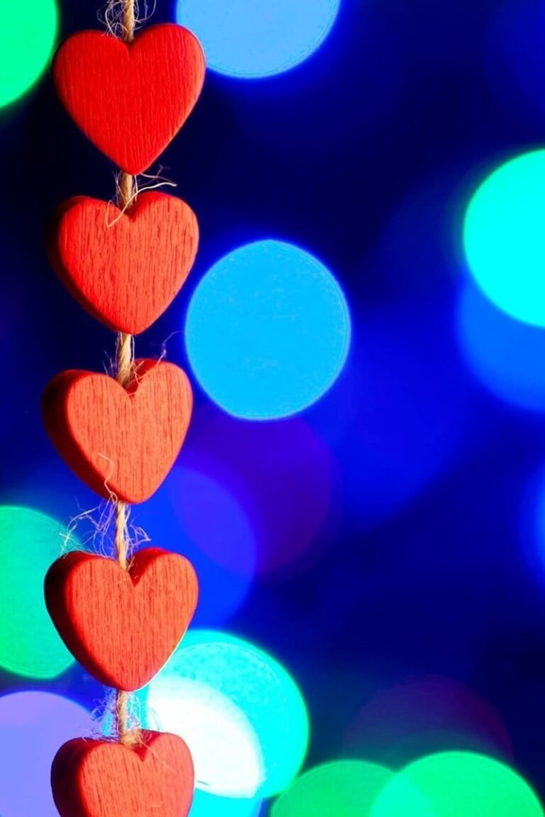 HD wallpaper Red love heart lights bokehvalentines day wallpaper