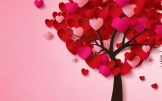HD wallpaper Valentines Day cards Love Day Loving Tree