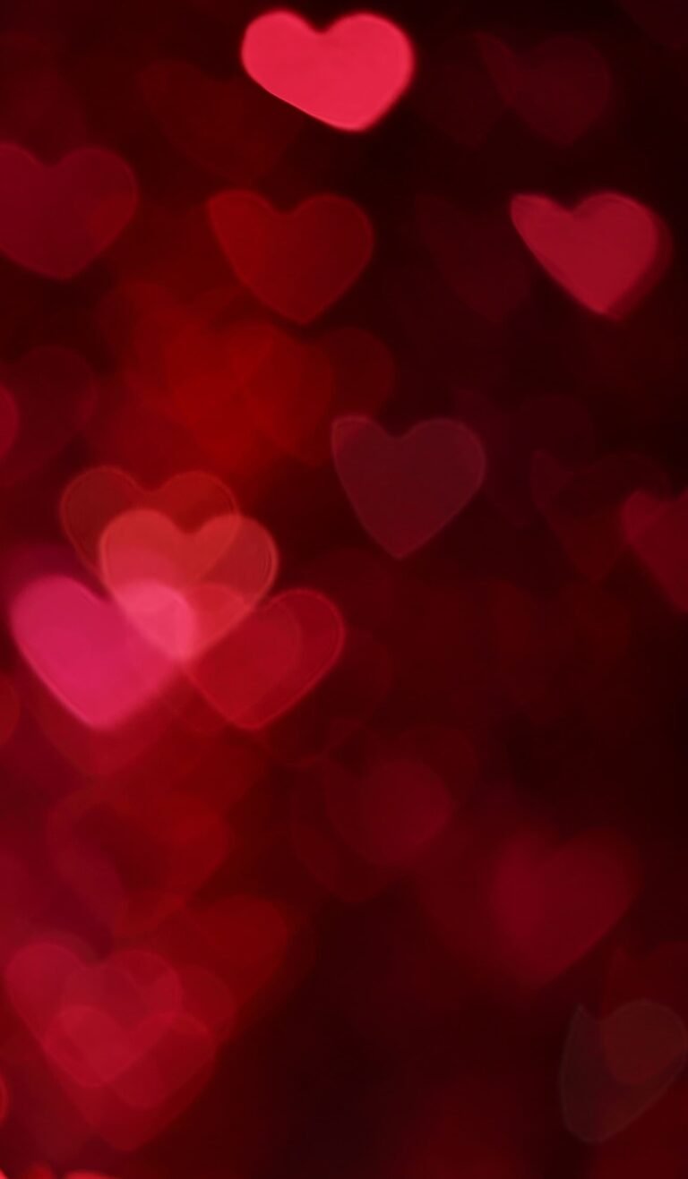 HD wallpaper bokeh day flower heart shaped red romantic rose Valentines Day cards 2 scaled