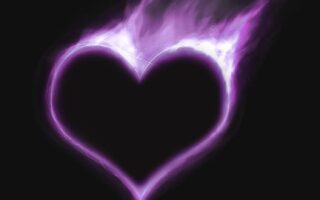 HD wallpaper purple heart illustration Artistic Love Black heart Shapevalentines day wallpaper
