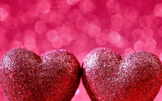 HD wallpaper valentines cards Holiday Valentines Day Bokeh Glitter Heart Pink