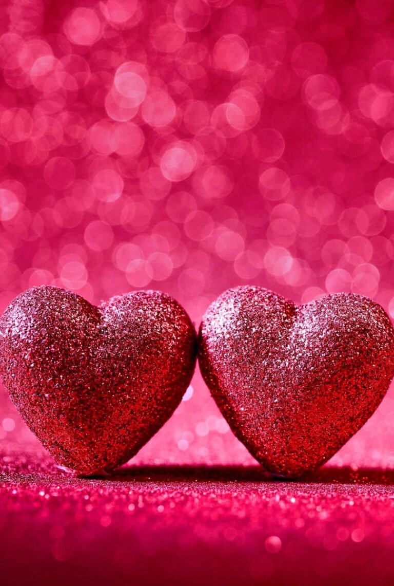 HD wallpaper valentines cards Holiday Valentines Day Bokeh Glitter Heart Pink