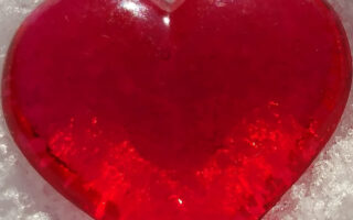 HD wallpaper valentines cards two heart shaped accessories  valentine s day  snow  love  background
